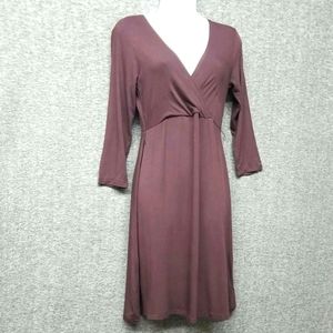 Gap Maternity Purple Dress Womens Sz XS  Pullover Stretchy Soft